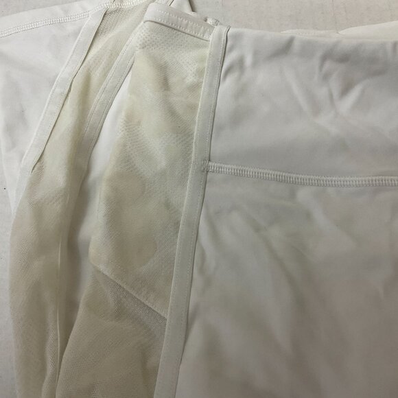 Lululemon Wunder Under Cropped High Rise Leggings 10 White Flocked - Picture 3 of 8